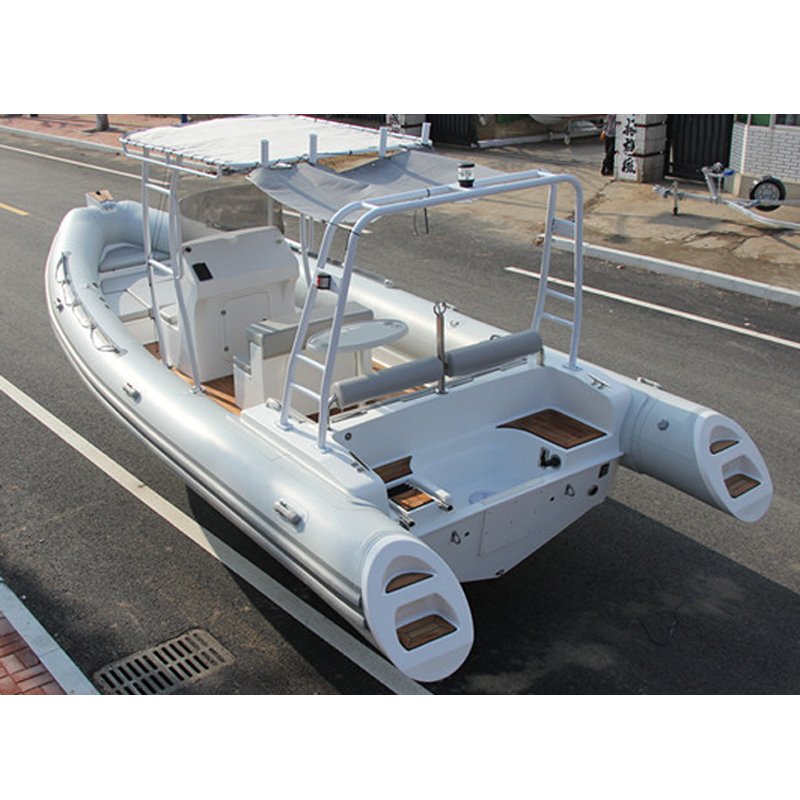 25 Feet Luxury Rib Boat Fiberglass Hull Pro Marine Rib-760 With Dining Table and Hard T-Top Luxury Yacht